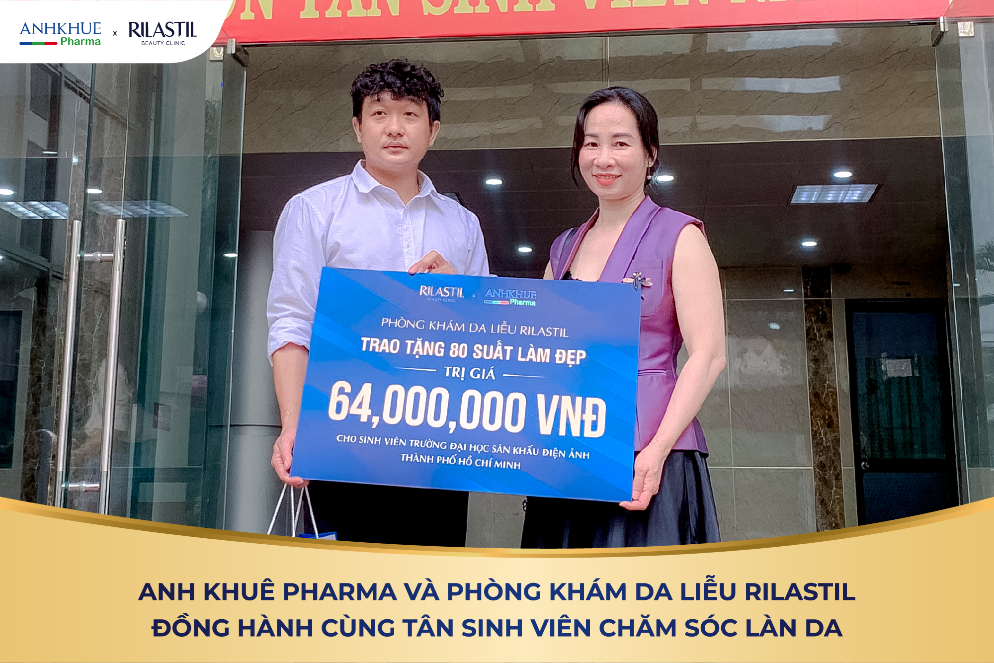 Buổi trao tặng 80 suất Voucher Điều trị và Chăm sóc da đến các bạn Sinh viên tại Trường Đại học Sân khấu - Điện ảnh TP.HCM