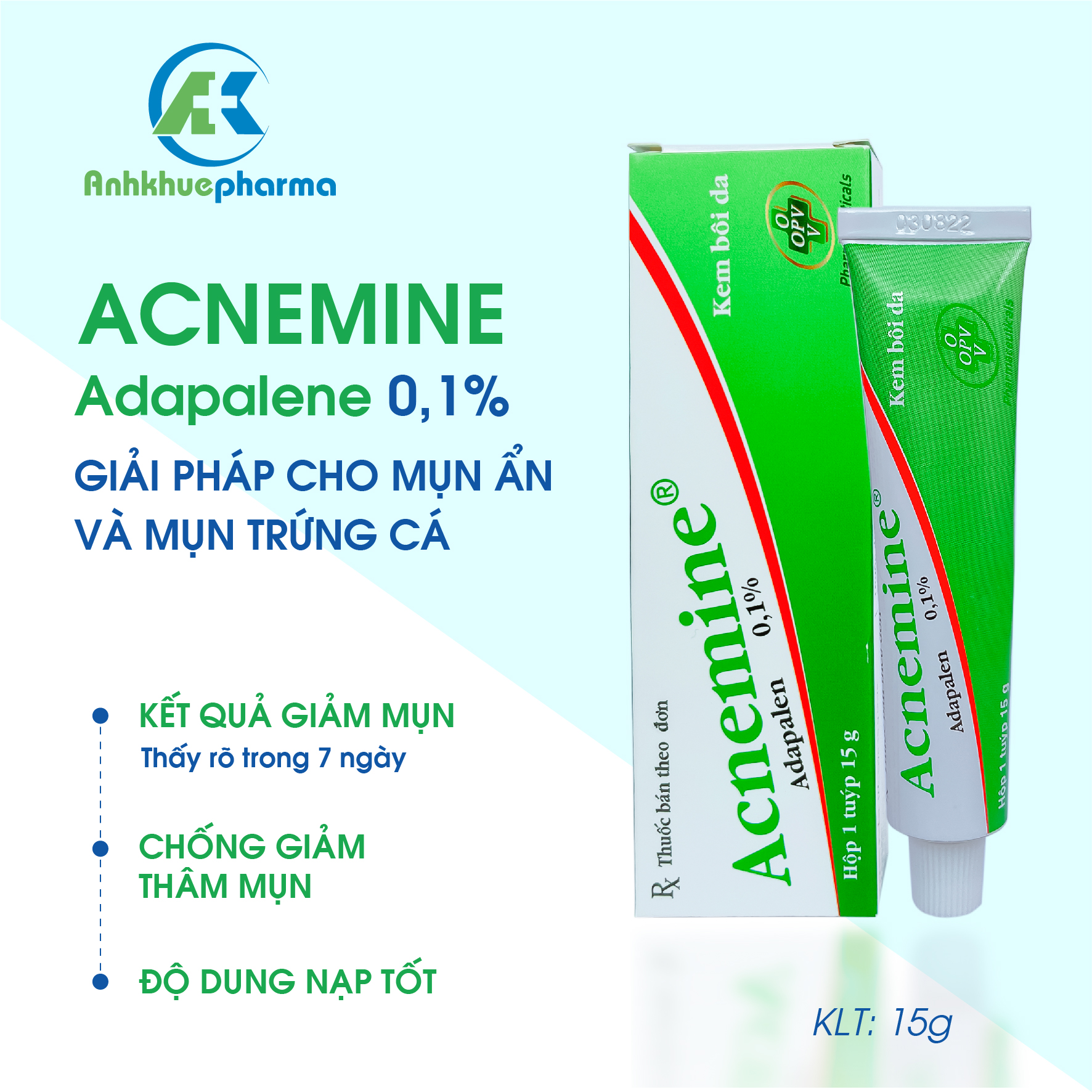 Acnemine (Adapalen) – Giải pháp Mụn Ẩn và Mụn Trứng Cá