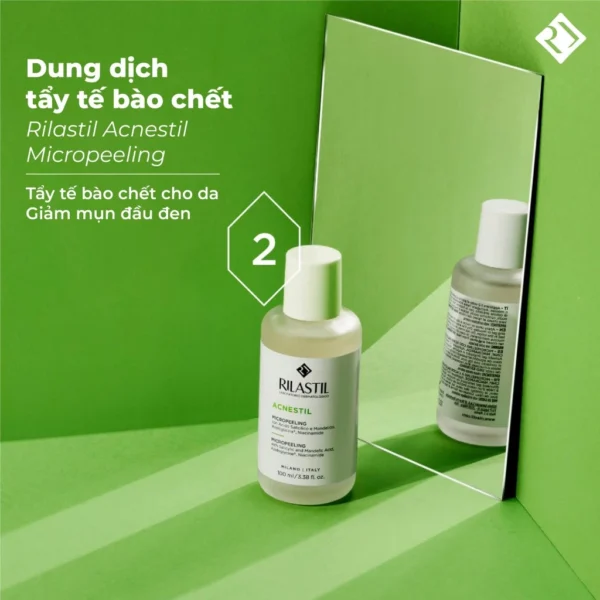 Dung dịch tẩy tế bào chết ngừa mụn, mờ thâm nám Rilastil Acnestil Micropeeling 100ml Rilastil Acnestil Micropeeling 2 1
