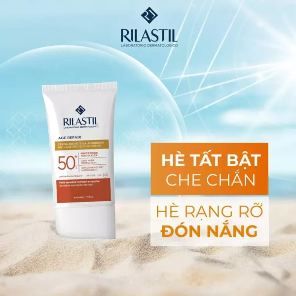 Kem chống nắng chống lão hóa cho mọi loại da Rilastil Sun System PPT Age Repair SPF 50+ 40ml Rilastil Sun System PPT Age Repair SPF 50 1