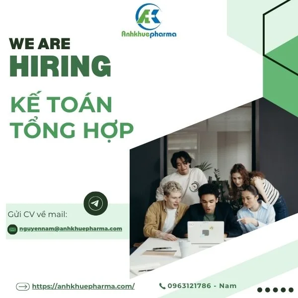 Tuyển dụng vị trí KẾ TOÁN TỔNG HỢP