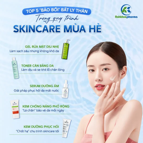 Top 5 sản phẩm skincare không thể thiếu cho mùa hè của các cô nàng trendy