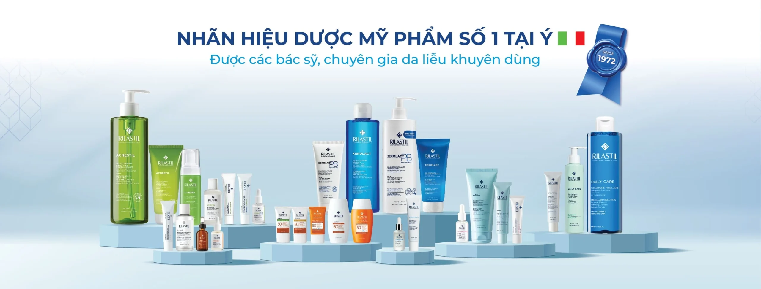 Rilastil là thương hiệu dược mỹ phẩm cao cấp đến từ Ý