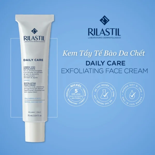 Kem tẩy tế bào chết Rilastil Daily Care Exfoliating Face Cream 75ml Rilastil Daily Care Exfoliating Face Cream 3