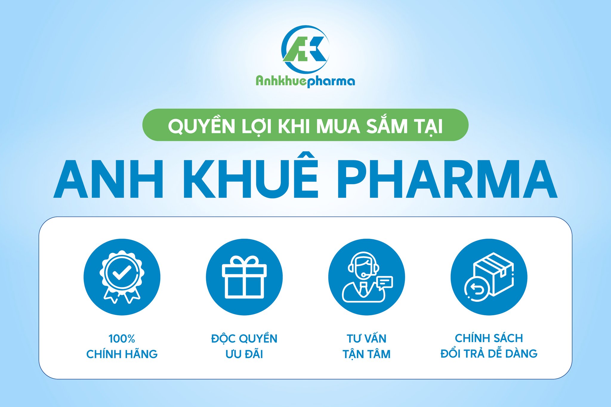 Mỗi trải nghiệm mau sắm của khách hàng tại Anh Khuê Pharma đều được đặt lên hàng đầu