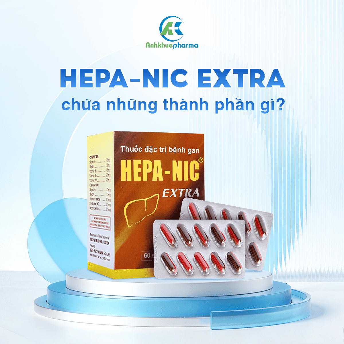 Hepa-Nic Extra hỗ trợ giúp lợi mật, giải độc gan, tăng cường chức năng gan Hepa-Nic Extra hỗ trợ giúp lợi mật, giải độc gan, tăng cường chức năng gan hepa nic