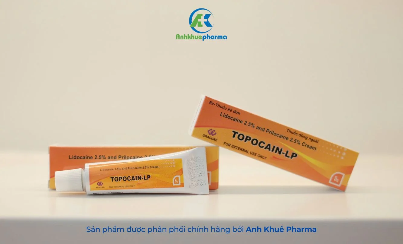 Thuốc Topocain-LP 2,5% ủ tê trước phẫu thuật - Cách dùng và liều dùng chuẩn Y khoa Topocain-LP là một loại kem bôi ngoài da được sử dụng để gây tê tại chỗ